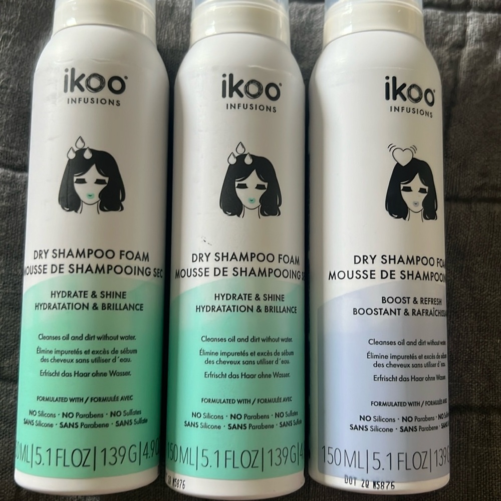 Ikoo dry shampoo foam mousse
